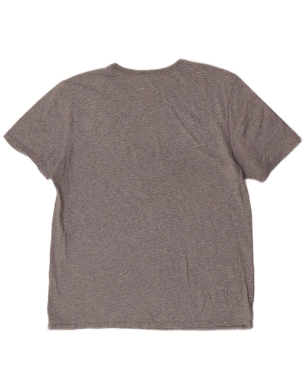 Camiseta masculina Nike Athletic Cut Graphic Top XL cinza manchado de algodão