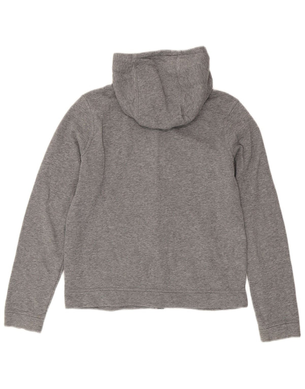 Suéter Nike feminino com capuz e zíper 12-13 anos grande algodão cinza