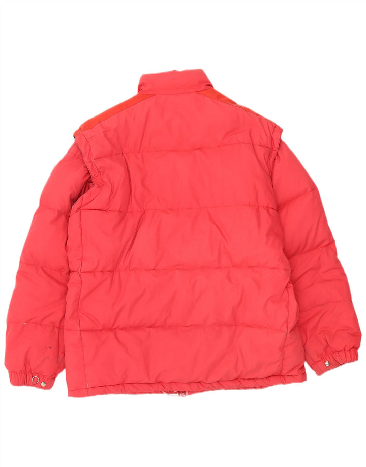 Jaqueta acolchoada masculina VINTAGE UK 38 rosa médio