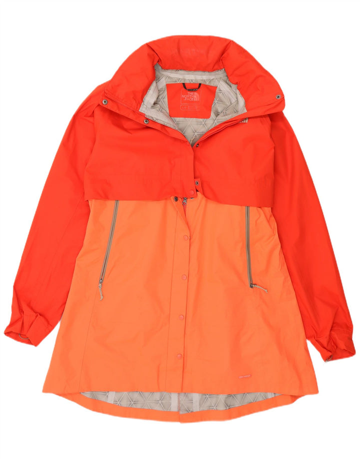 Capa de chuva feminina The North Face Dryvent UK 16 grande bloco colorido laranja