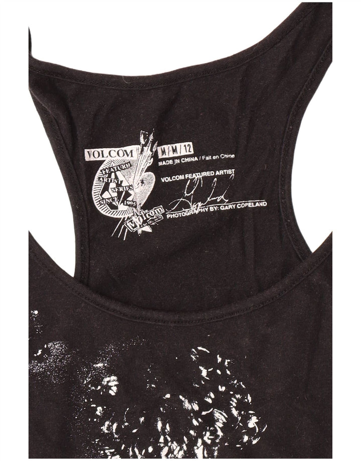 Colete gráfico feminino Volcom Top UK 12 médio preto rock
