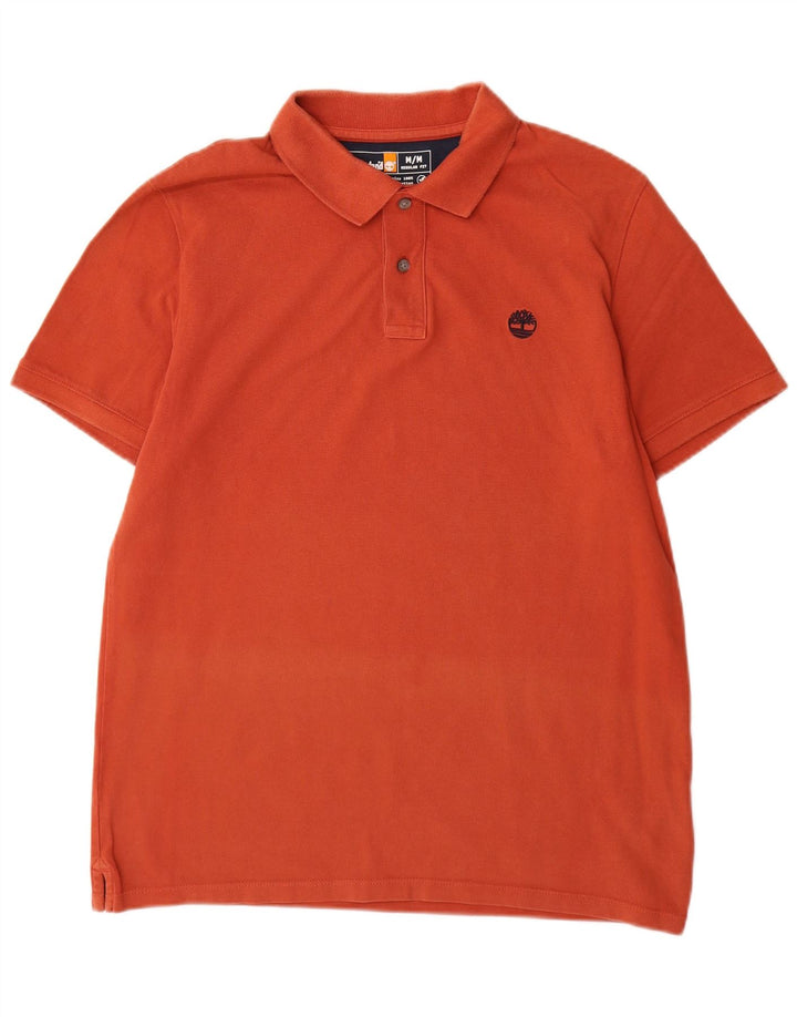 Camisa polo masculina Timberland Regular Fit médio algodão laranja