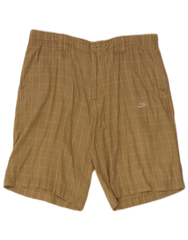 Shorts Nike Masculino Regular Fit Chino Pequeno W30 Bege Check