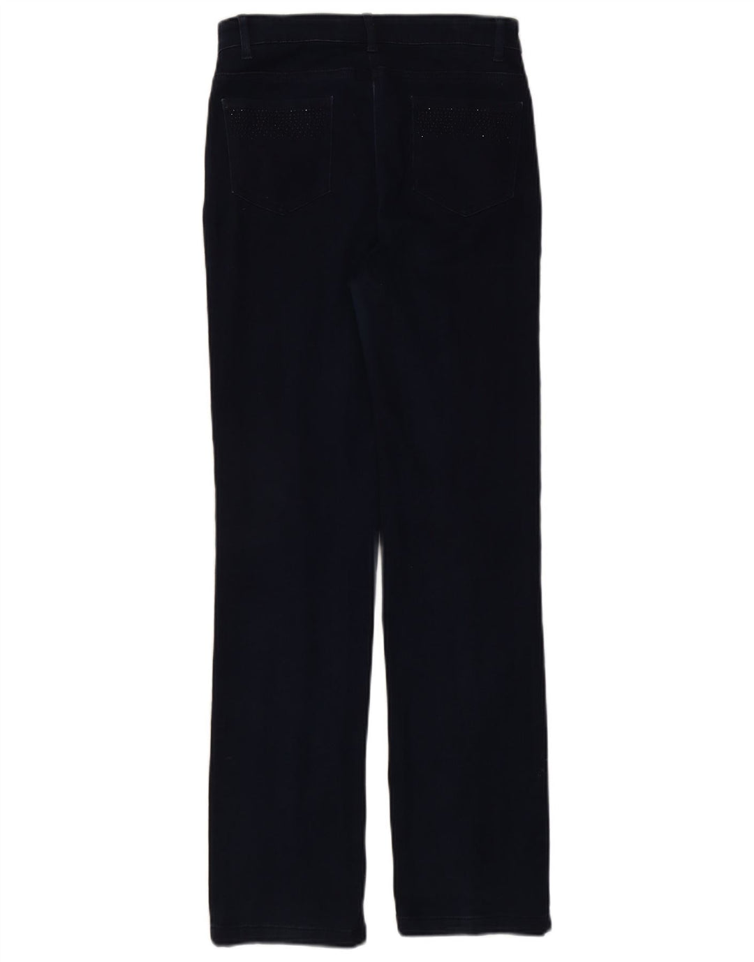 Jeans retos femininos Marks & Spencer Reino Unido 10 pequeno W27 L30 azul marinho