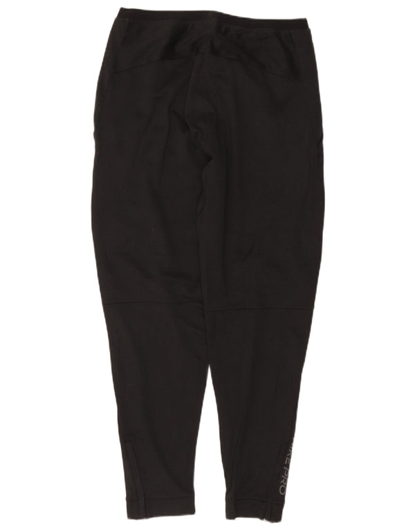 Nike Womens Dri Fit Calças de treino Joggers UK 14 Médio Preto