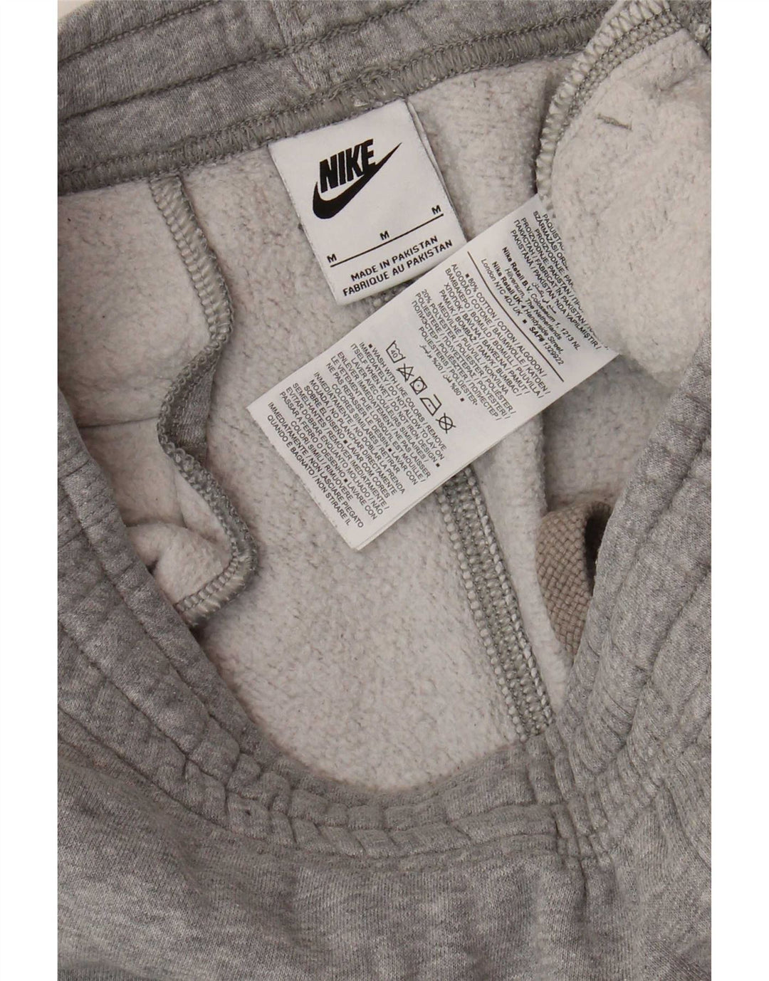 Calça de treino masculina Nike joggers cinza médio algodão