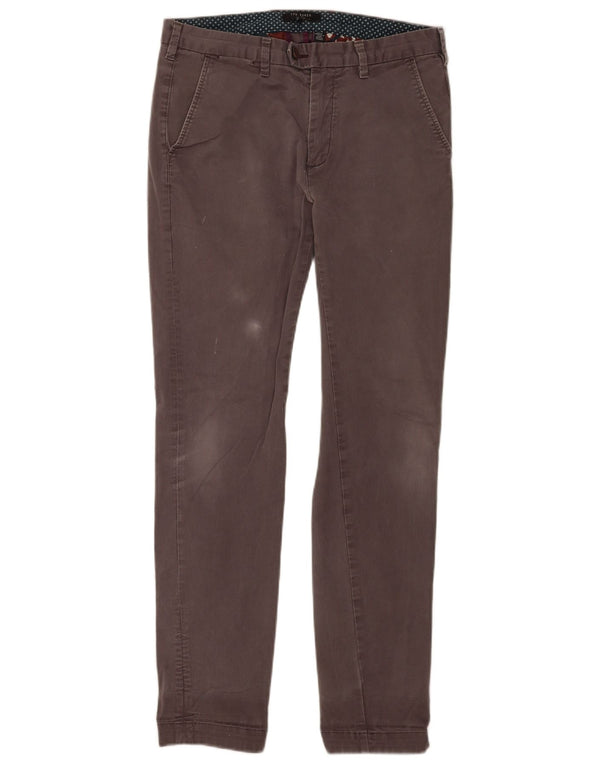 Calça Chino Masculina Slim Ted Baker W30 L30 Algodão Cinza