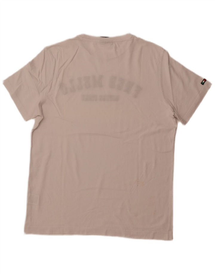 Camiseta gráfica masculina FRED MELLO grande algodão branco