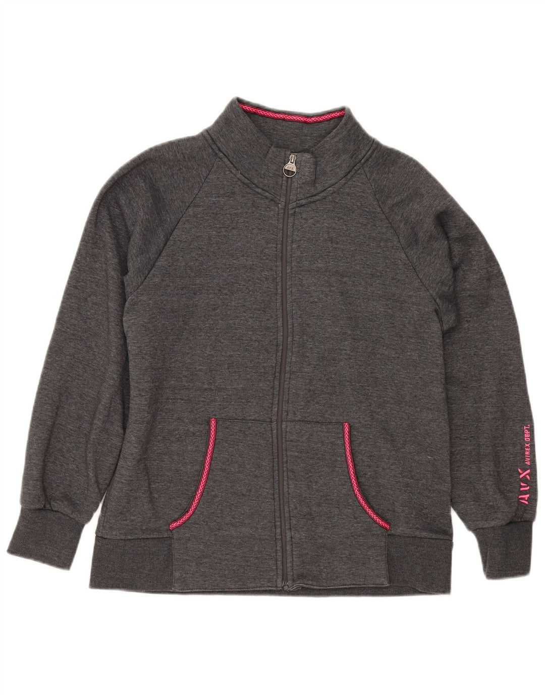 Jaqueta feminina de treino Avirex UK 20 2XL algodão cinza
