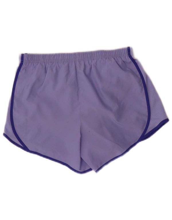 Shorts esportivos Nike Girls Dri Fit 12-13 anos grande azul poliéster