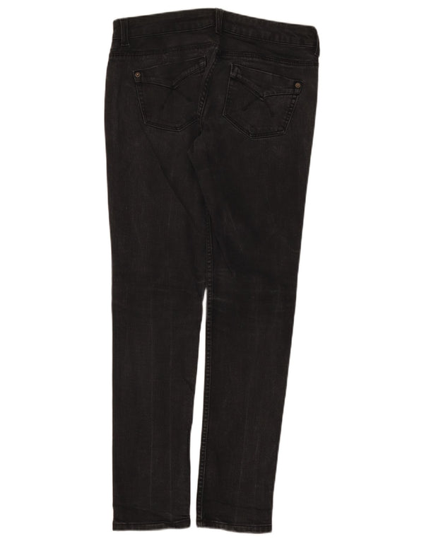 Topshop feminino Baxter skinny jeans W30 L30 algodão preto
