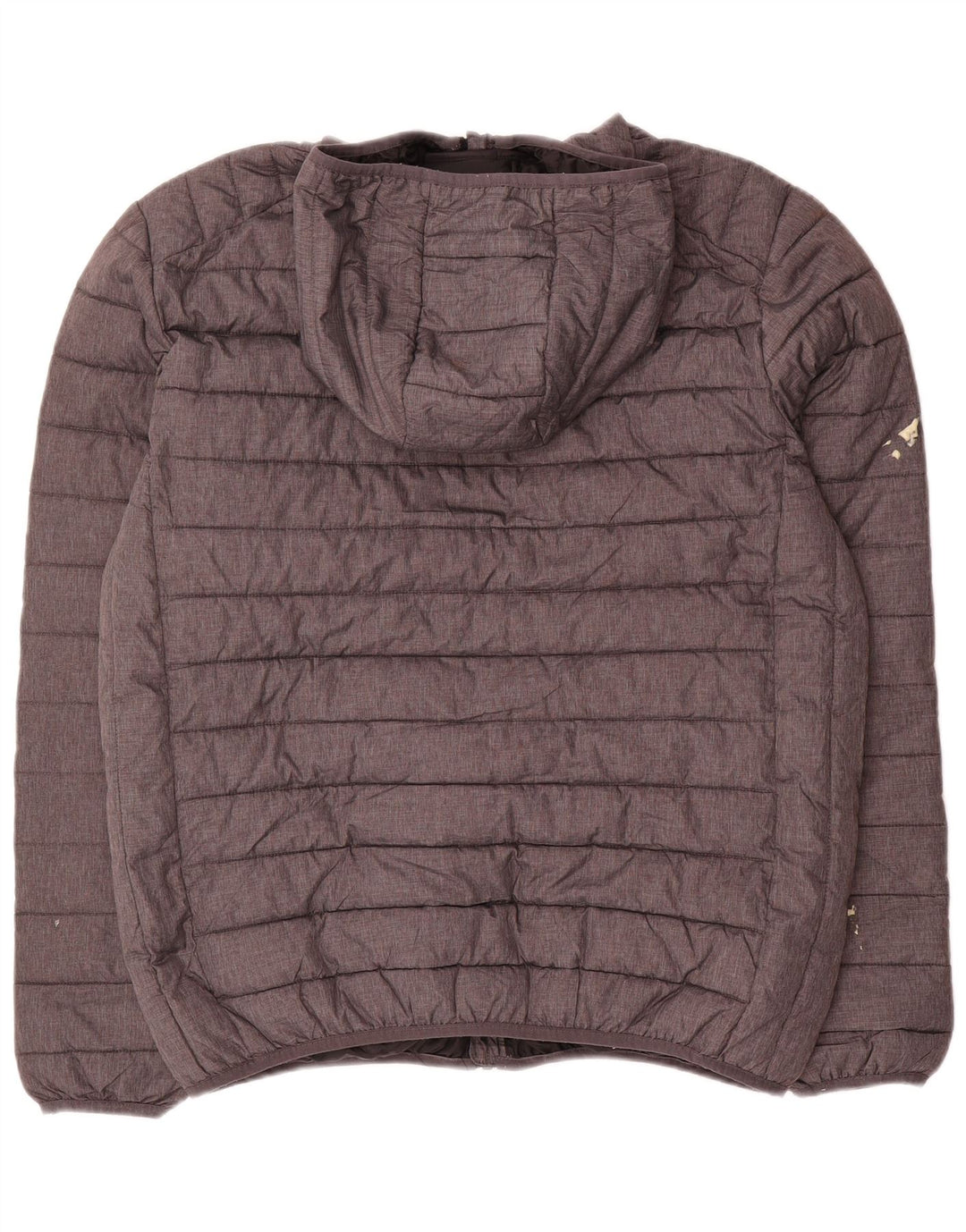 Jaqueta masculina acolchoada com capuz Ellesse UK 42 XL cinza poliamida