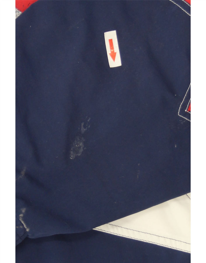 Lotto masculino gráfico agasalho jaqueta grande bloco colorido azul marinho