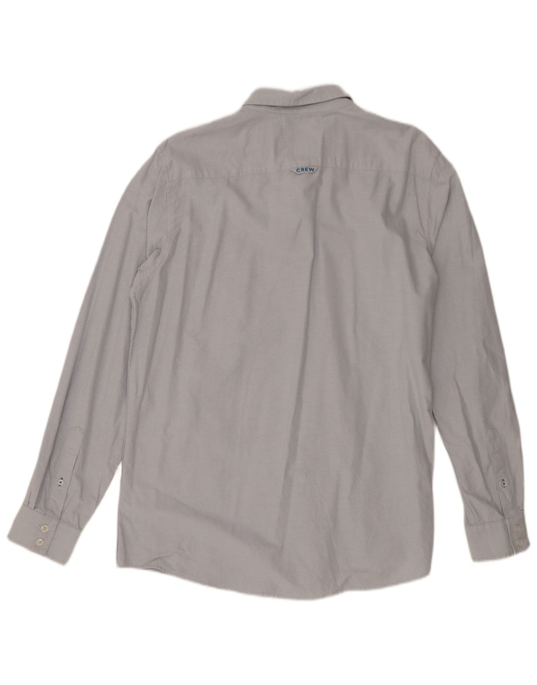 Camisa masculina Slim Fit Crew Clothing Algodão Azul Médio