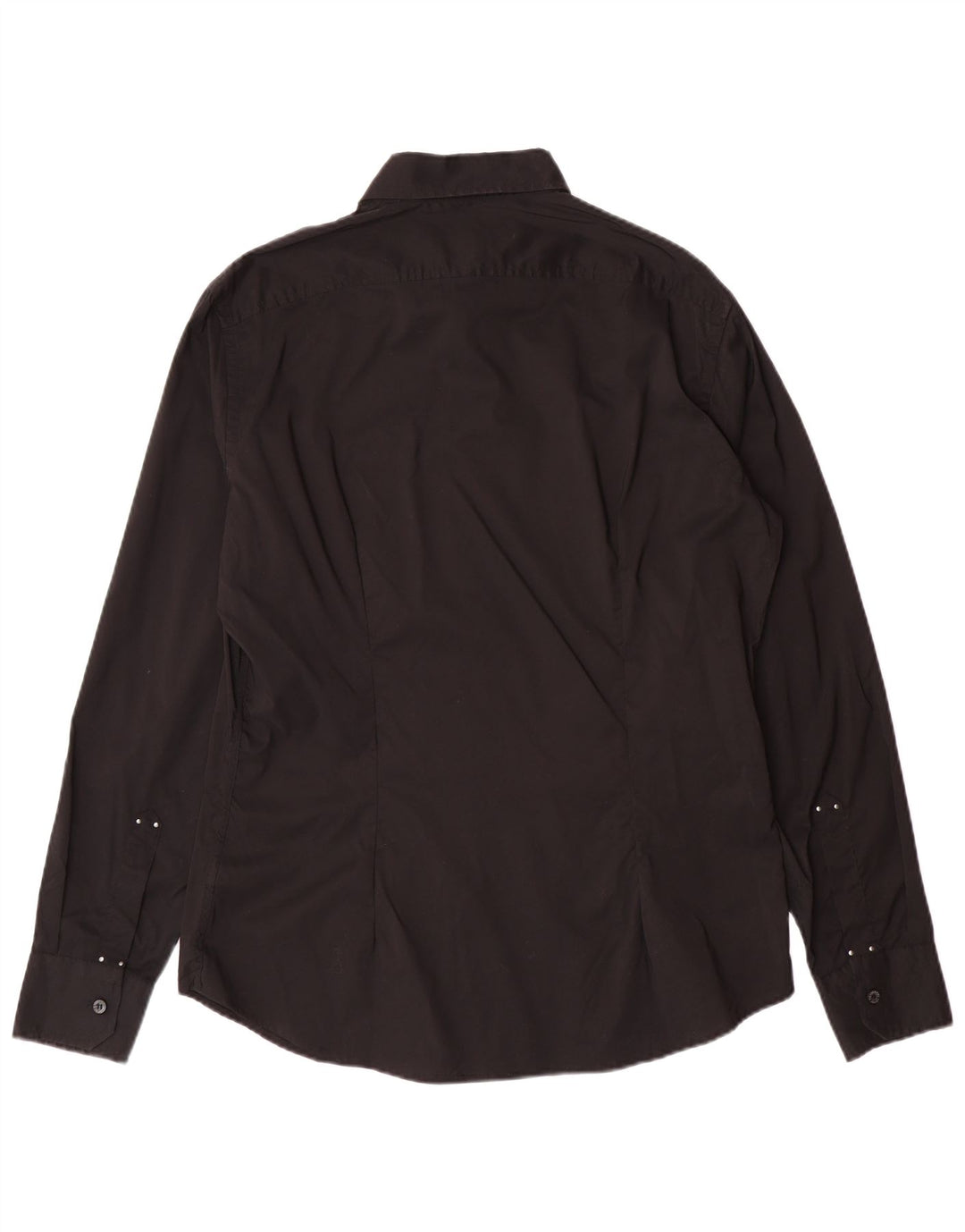 Camisa masculina TRUSSARDI JEANS grande algodão preto