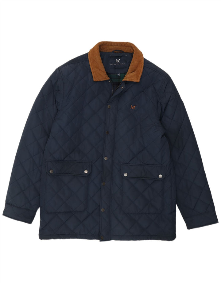 Jaqueta acolchoada masculina UK 42 XL da roupa da tripulação poliéster azul marinho