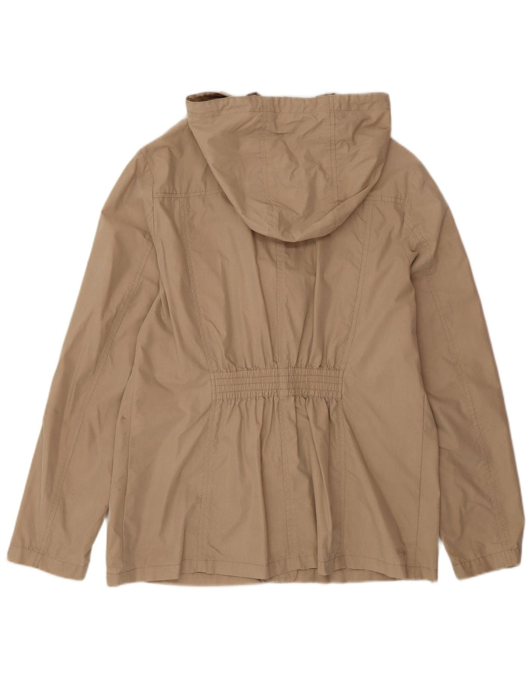 Jaqueta utilitária com capuz feminina Fat Face UK 14 algodão bege grande