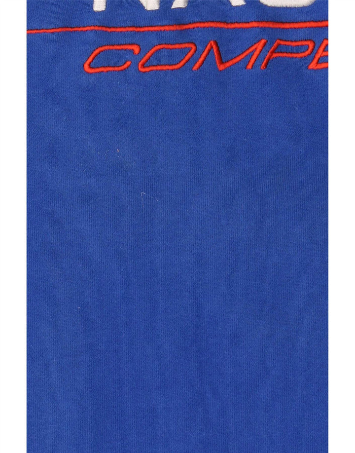 Suéter gráfico masculino Nautica grande algodão azul