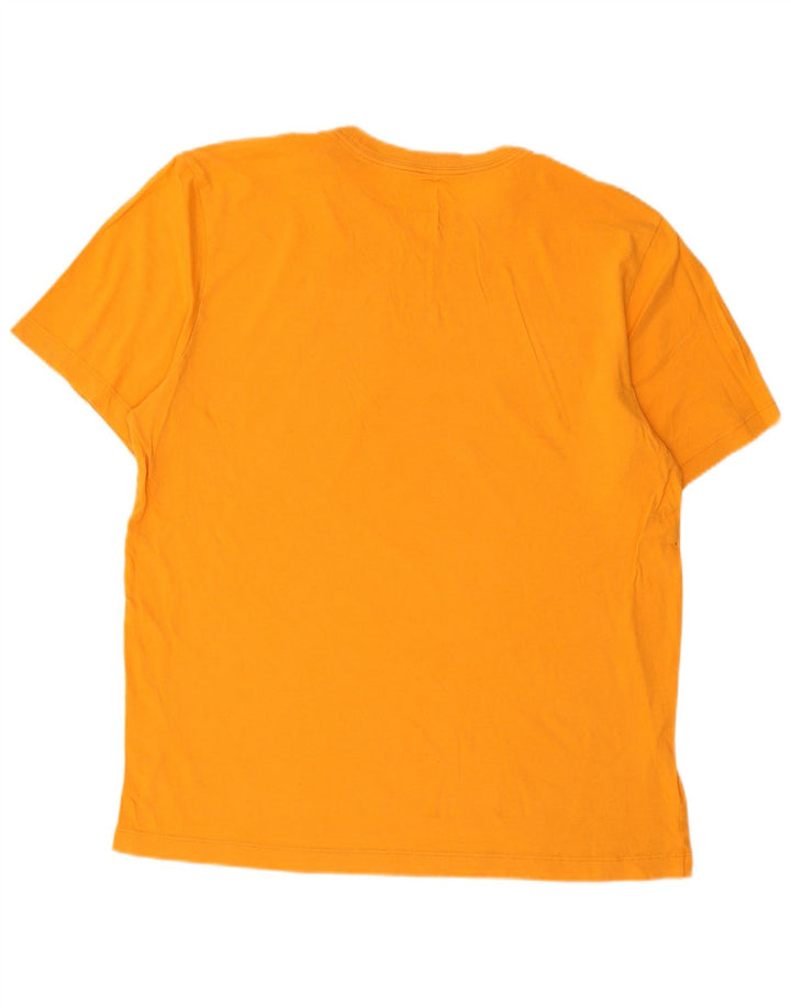 Camiseta masculina NIKE Top médio laranja algodão