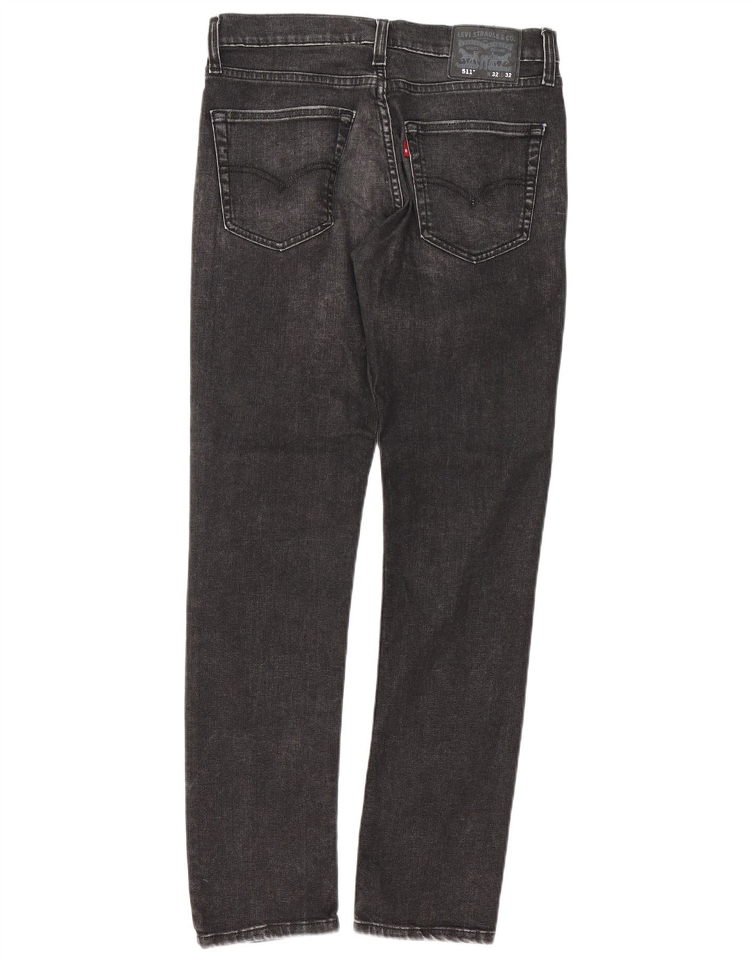 Levi's Masculino 511 Slim Jeans W32 L32 Algodão Preto