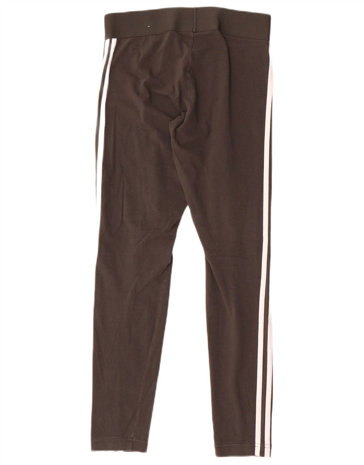 Leggings Adidas Femininas UK 8/10 Pequenas Cinza
