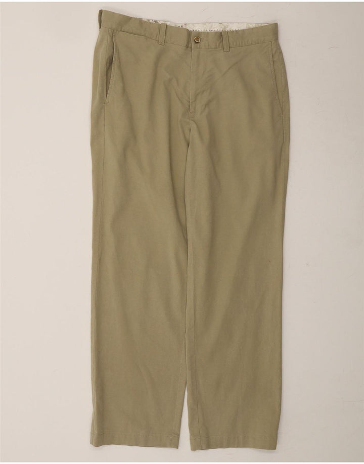 TOMMY BAHAMA Mens Straight Chino Trousers W33 L30 Beige Cotton Vintage Tommy Bahama and Second-Hand Tommy Bahama from Messina Hembry 