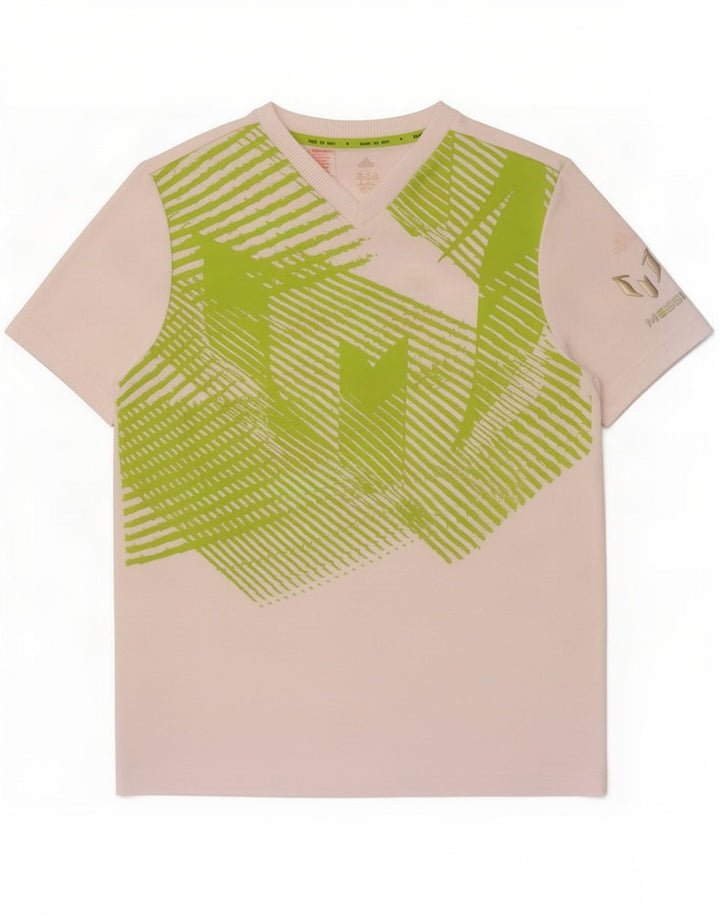 Camiseta Adidas Boys Climalite Graphic Top 13-14 Anos Poliéster Branco