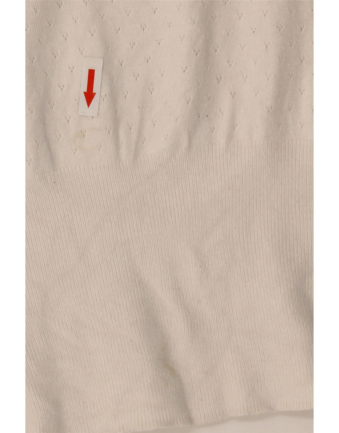 Suéter feminino Marks & Spencer com gola redonda UK 14 médio off white