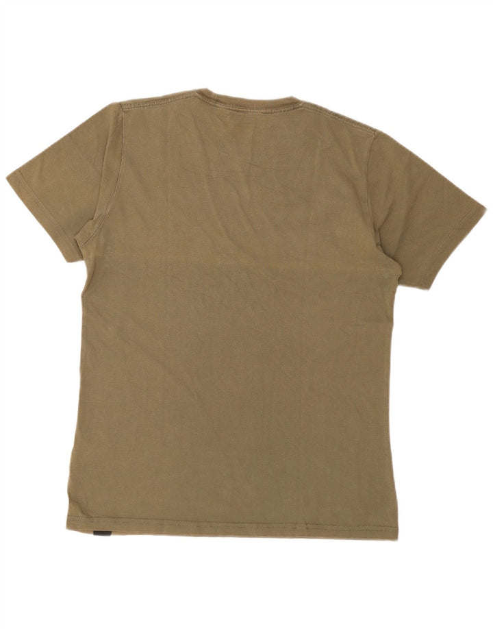 Camiseta masculina Dickies top pequeno de algodão cáqui