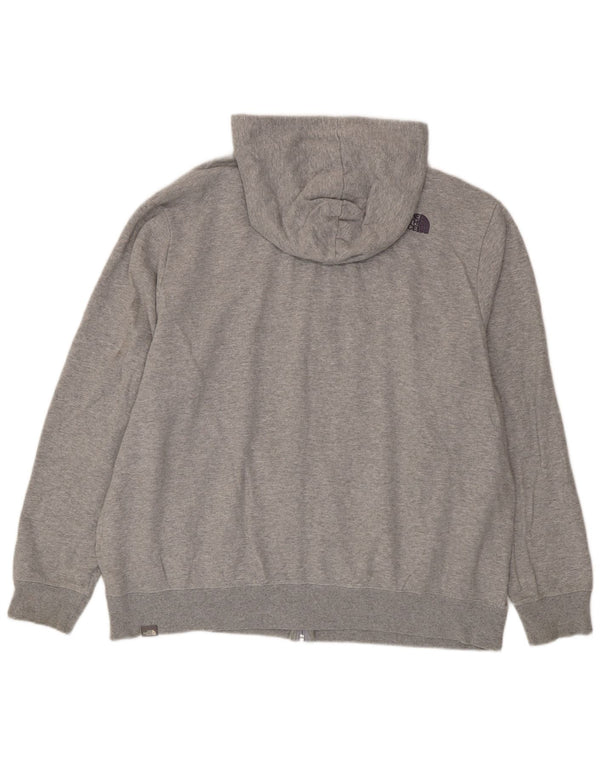 Suéter masculino com capuz e zíper The North Face 2XL algodão cinza