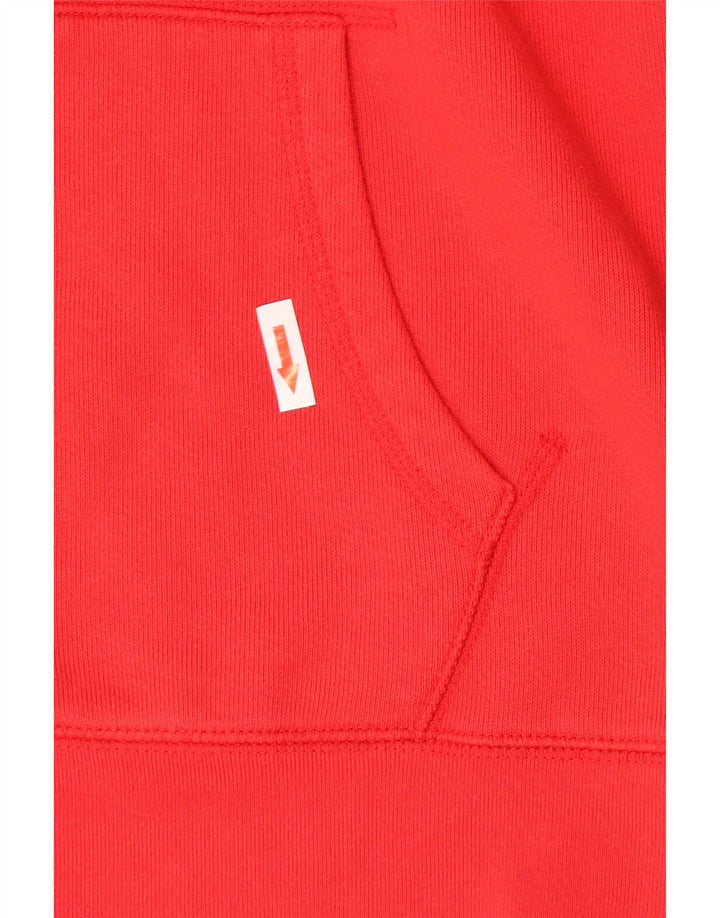 Suéter masculino com capuz e zíper Levi's grande algodão colorido vermelho