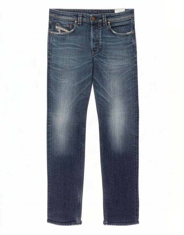 Diesel Mens Larkee Straight Jeans W31 L34 Azul Algodão