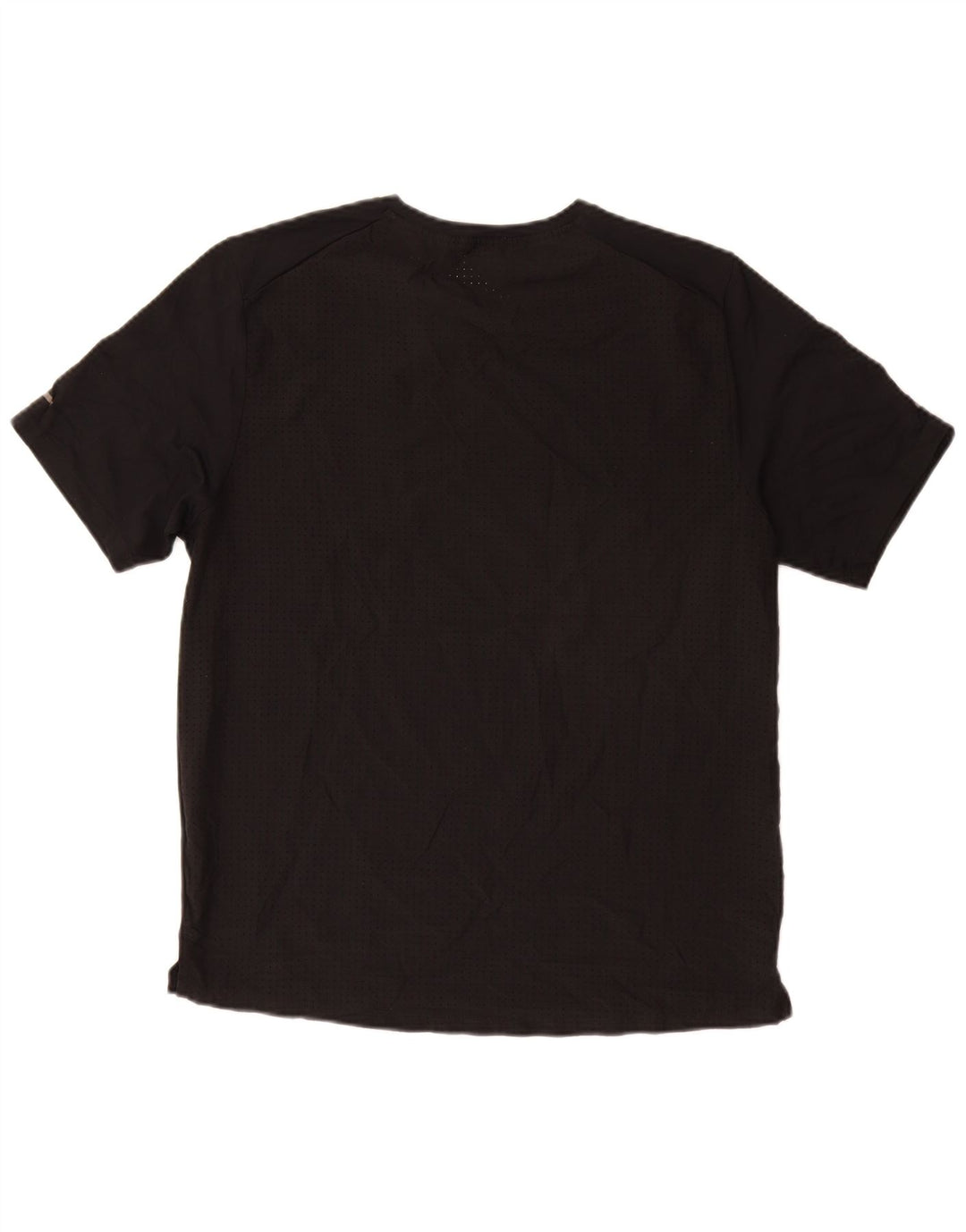 Camiseta masculina NIKE Dri Fit Graphic Top médio preto poliéster