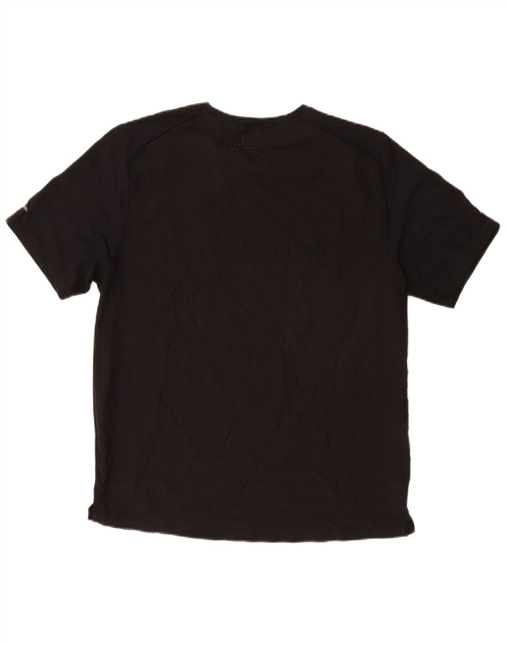 Camiseta masculina NIKE Dri Fit Graphic Top médio preto poliéster