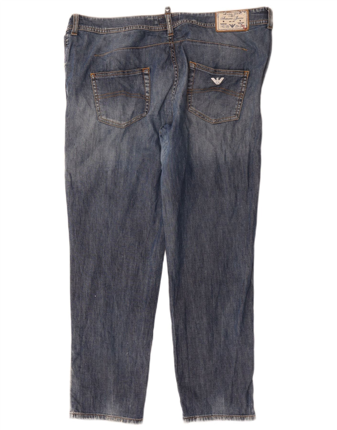 Armani feminino slim jeans W32 L27 algodão azul