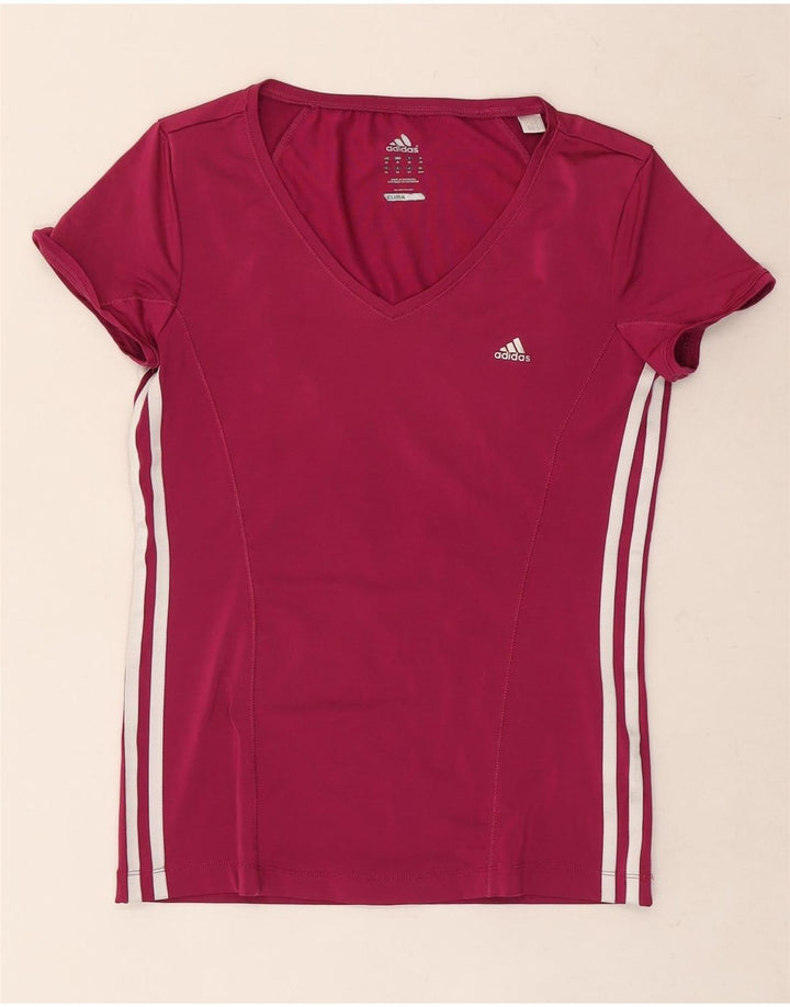 Camiseta Adidas Climacool Feminina Top UK 14 Médio Rosa Poliéster