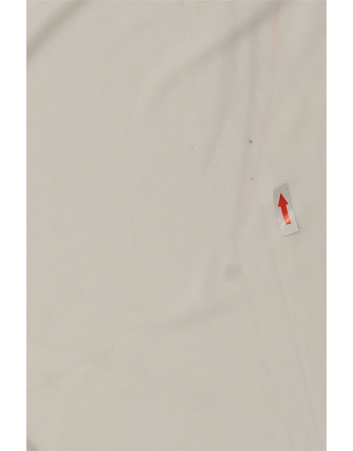 Camisa pólo gráfica masculina Lotto grande poliéster colorblock branco