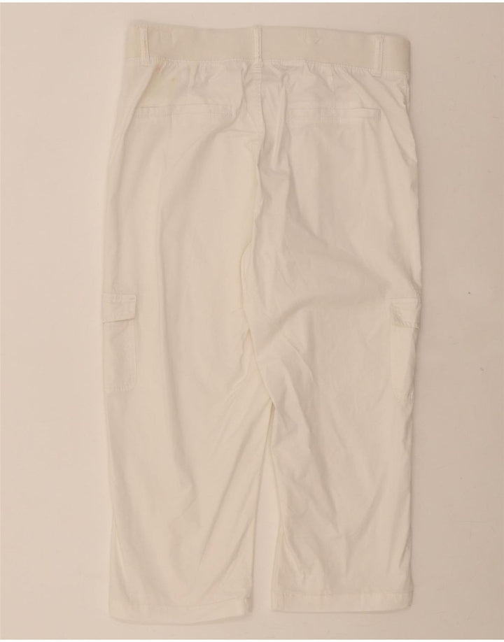 LEE Womens Relaxed Fit Cargo Cropped Trousers US 14 XL W34 L23 White Vintage Lee and Second-Hand Lee from Messina Hembry 