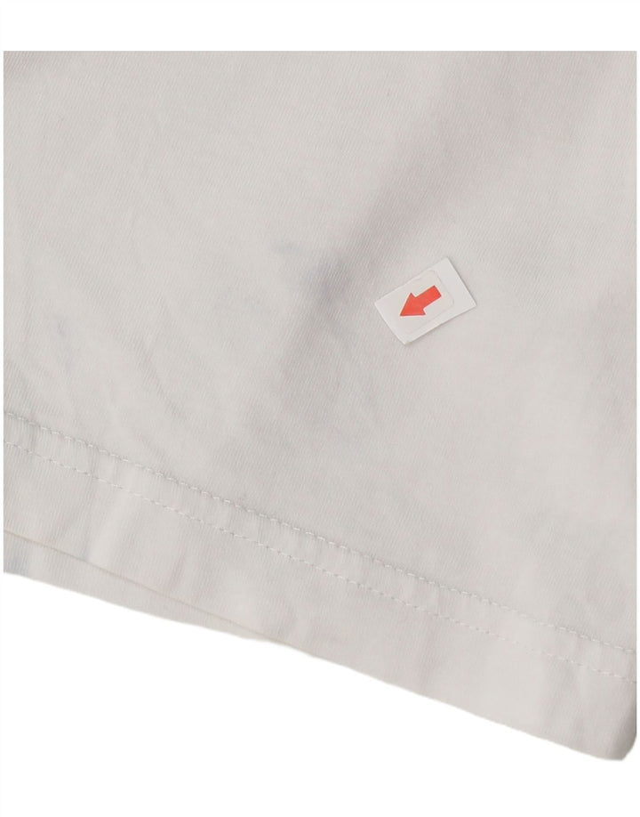 Puma Mens Graphic T-Shirt Top Médio Algodão Branco