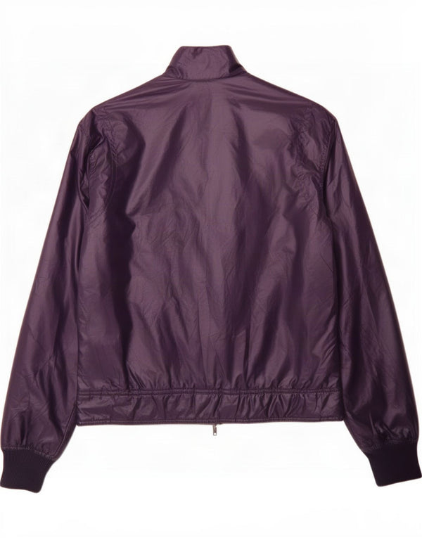 Jaqueta acolchoada masculina Puma UK 38 poliéster colorblock roxo médio
