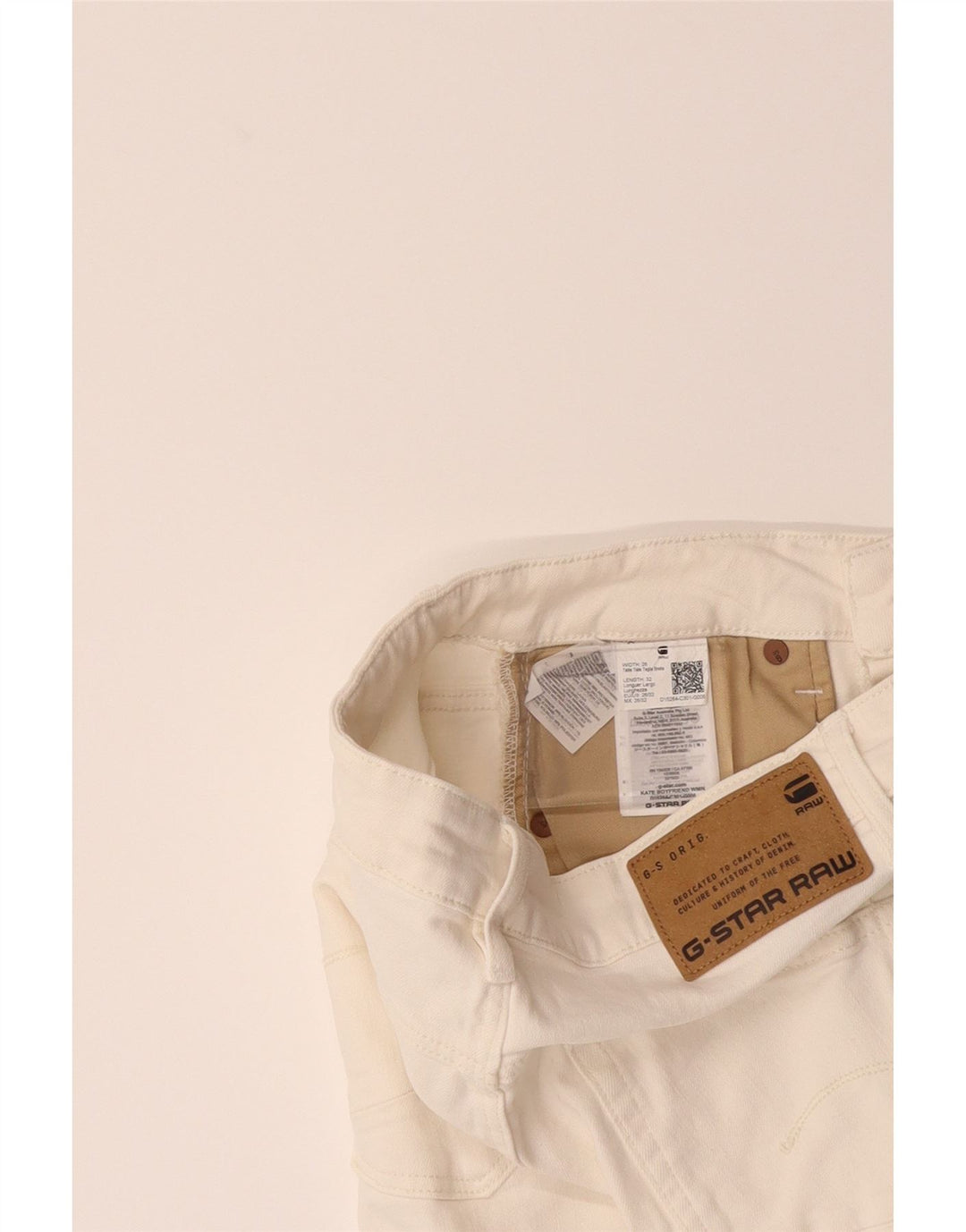 Jeans slim feminino G-STAR W26 L32 branco