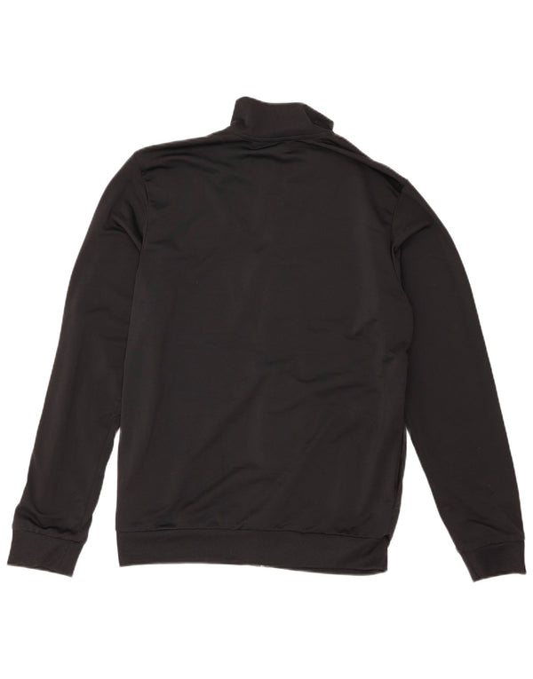 Adidas Mens Graphic Tracksuit Top Jacket UK 38/40 Médio Preto Poliéster