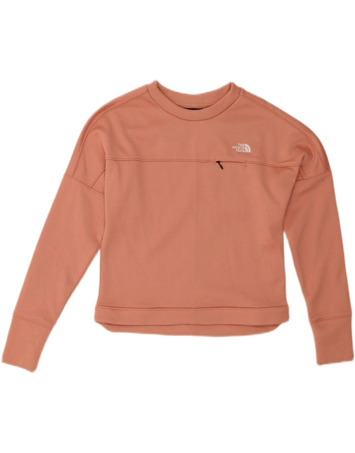 Jumper de moletom feminino The North Face UK 6 XS laranja poliéster
