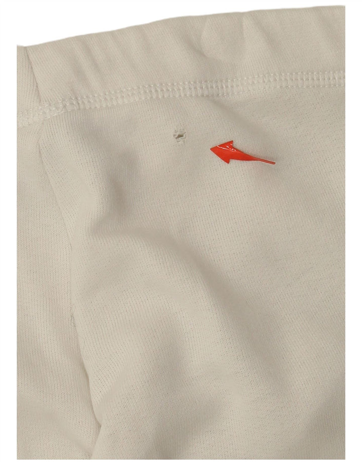 Calça casual reta feminina NIKE XS W25 L32 algodão branco