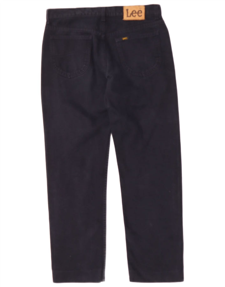 Jeans retos masculinos LEE W34 L30 algodão azul marinho