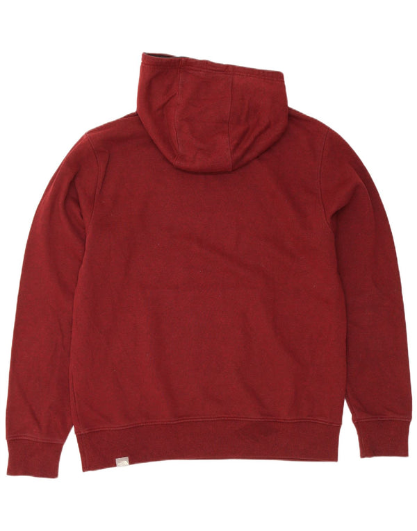 Suéter com capuz gráfico masculino The North Face grande algodão Borgonha