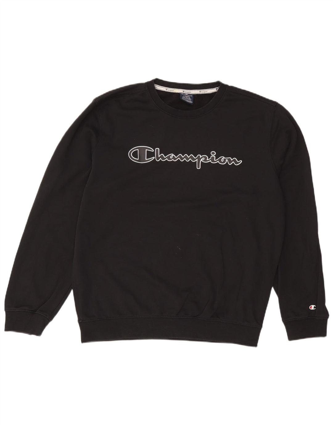 Champion moletom gráfico masculino jumper grande preto