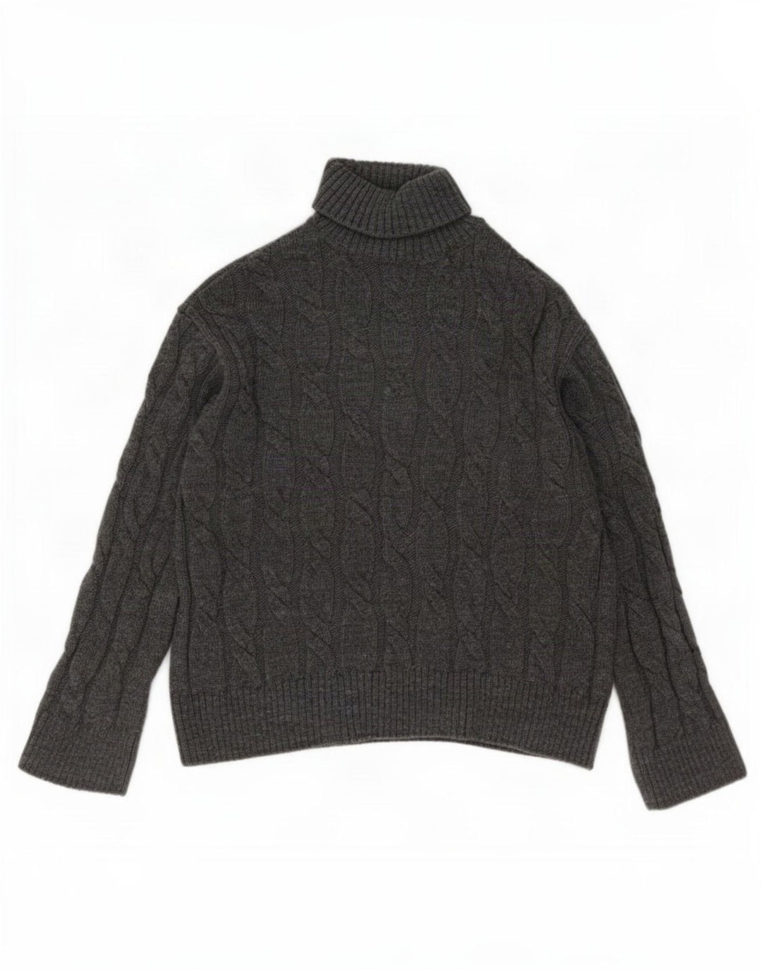 Suéter feminino Marks & Spencer com gola redonda Reino Unido 14 cinza médio acrílico