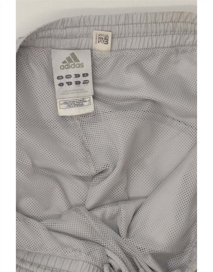 Calça de treino masculina Adidas XL cinza colorblock poliéster