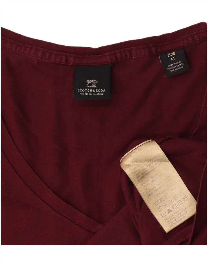 Camiseta masculina Scotch & Soda de algodão marrom médio